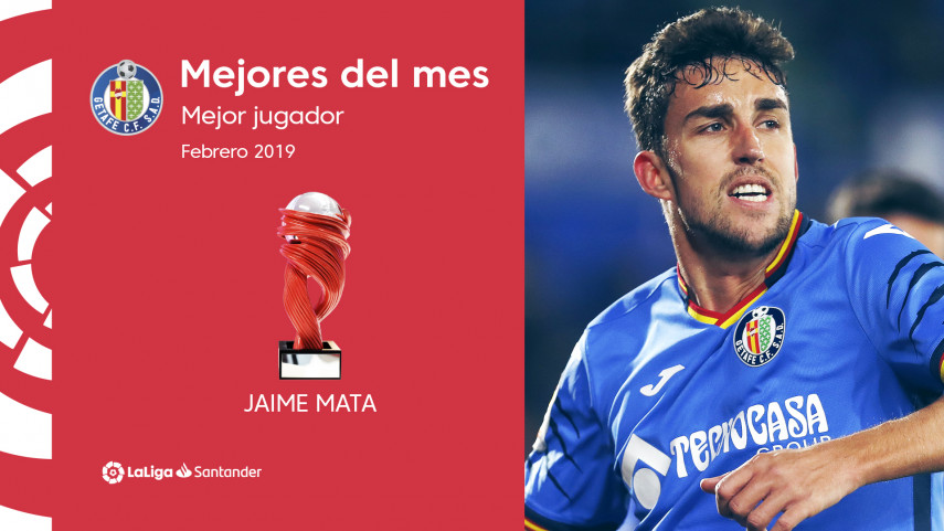 Jaime Mata, Mejor Jugador de LaLiga Santander en febrero